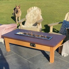 Penrhyn Slate gas fire pit