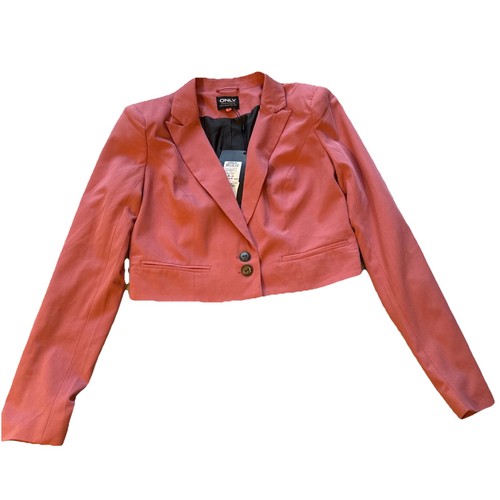 Only cropped jacket rose - cropped, pink