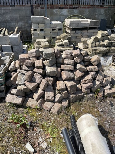 Pink granite sets - granite,