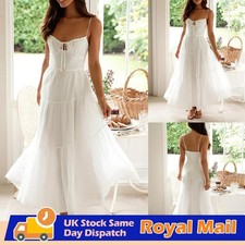 UK Women Lace Up Beach Maxi