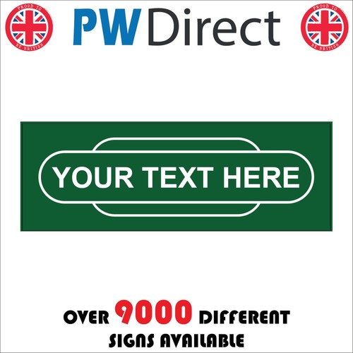 Sign your text classic - sign, railway