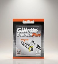 💚 BNIP x10 Gillette Contour Plus Men’s Razor Blades With Lubrastrip Refills 💜