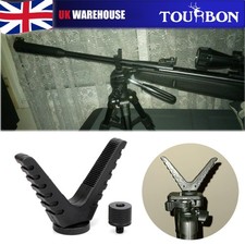 TOURBON Rifle Tripod Stick 1/4" V Yoke Rest Mount Camera Thread Monopod Shooting