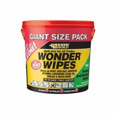 EVERBUILD WONDER MULTI USE HEAVY DUTY HAND INDUSTRIAL CLEANING WIPES 300 WIPES