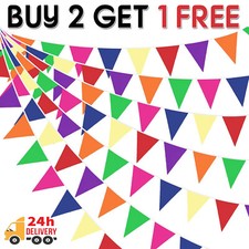 9m COLOUR BUNTING FLAGS
