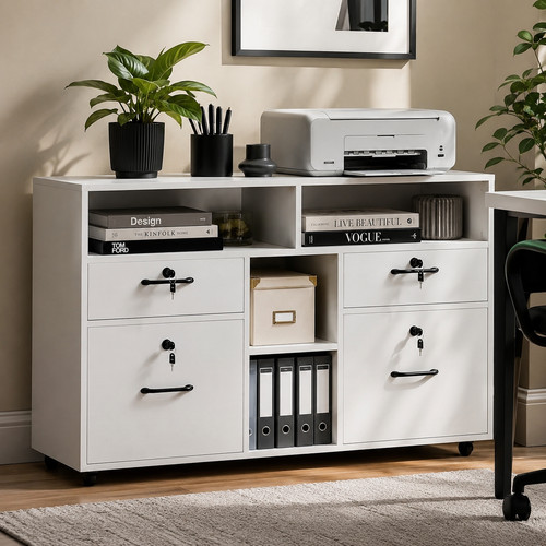 Filing cabinet printer stand - filing,