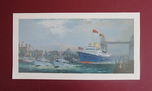 Ocean liner art - x, 5.2"