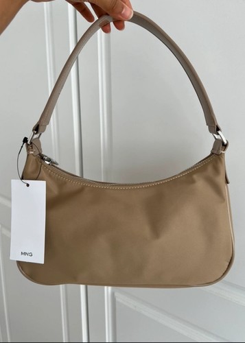 Mango beige shoulder nylon - mango,