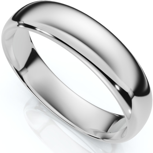 5mm dome high - polished, wedding