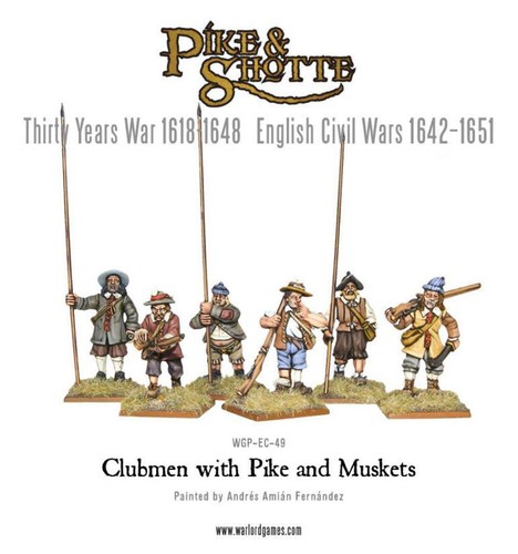 Pike shotte clubmen with - &,