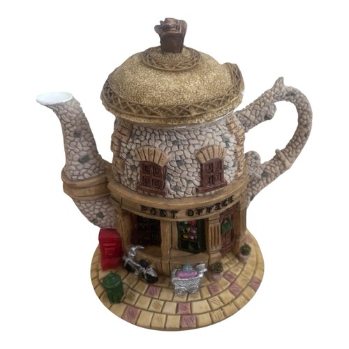 Hometown teapot cottages post - teapot,