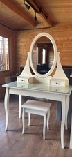 IKEA Hemnes Dressing Table with Mirror & Stool Off-White Ivory Colour 