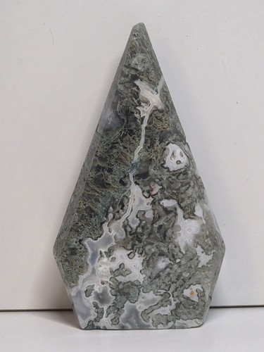 Green moss agate freeform - agate,