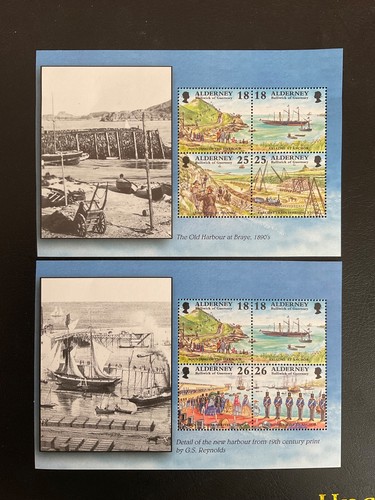 Stamps alderney - qe, stamps,