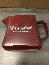 CRAWFORDS SCOTCH WHISKY WATER JUG PUB JUG COLLECECTABLE