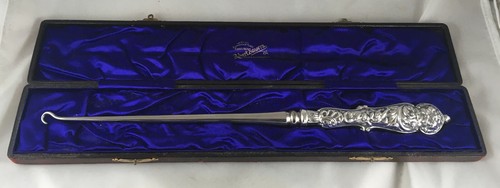 Victorian boxed silver boot - silver,