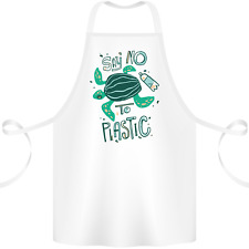 Climate Change Say No To Plastic Cotton Apron 100% Organic
