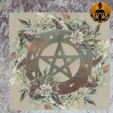 Pentagram Altar Cloth Whimsy Tarot Oracle Card Spread Wall Hanging Tablecloth UK