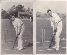2 OLD PHOTO MEN SPORT CRICKET