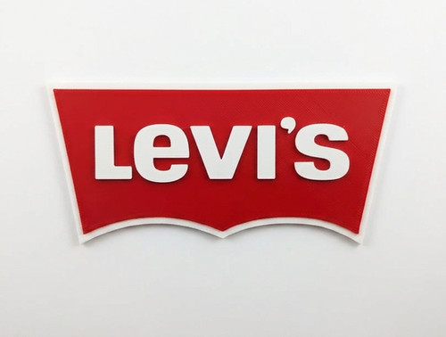 Levi style wall sign - style,