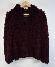 Next Teddy Coat Red Burgundy