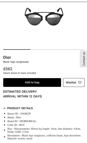 Dior sun glasss - dior,