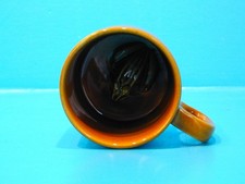 Vintage Hornsea Pottery Mug, Brown with Green Frog Sitting in The Inside