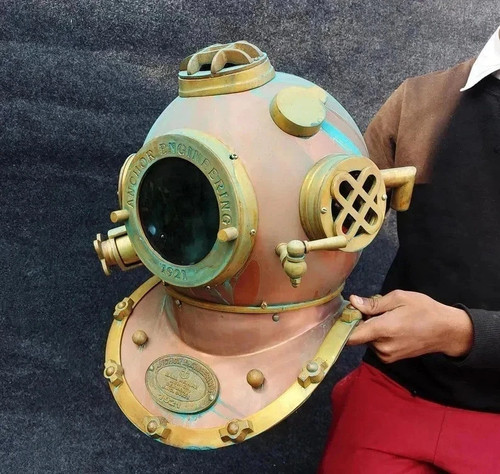 Antique diving helmet navy - helmet, us