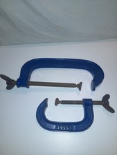 Vintage Record (No 8) And (No 4) G Clamps- VGC - Made In England