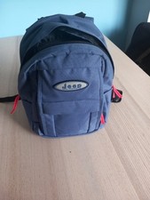JEEP Rucksack. Used 14 Inch x 12 Inch wide in blue , good condition 