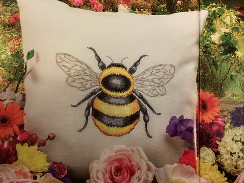 Honey bumble bee cushion cover - bumble,