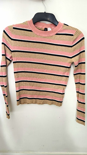 Divided striped rib knit - h&m,