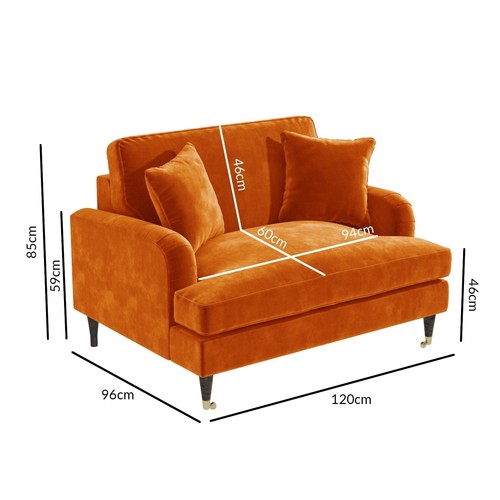 Orange velvet love - orange,