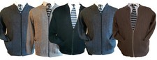Mens Plain Zip Up Cardigan