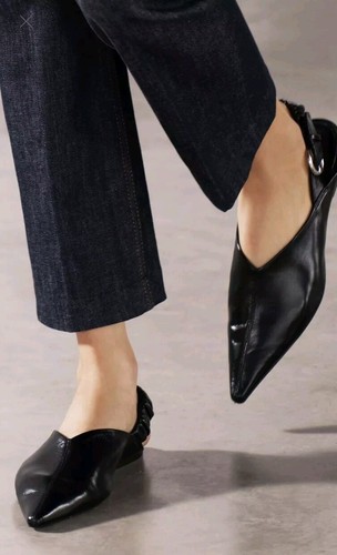 Zara buckled leather mules - leather,