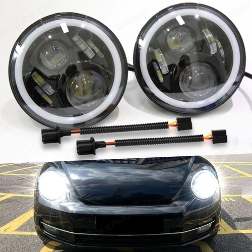 Pair inch round led - pair, 7"