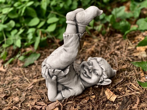 Playful gnome figurine