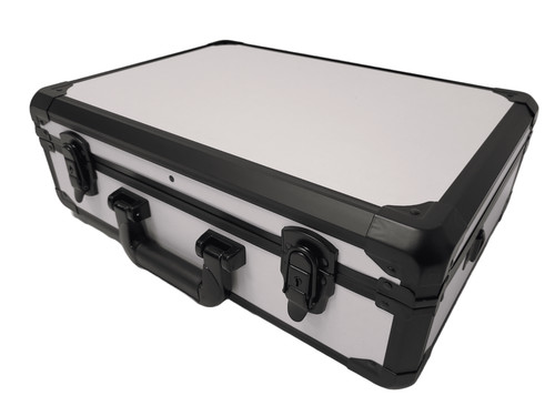 Aluminium briefcase with - aluminium,