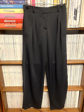 Serena Bute Ladies L 14 16 Trousers Satin Wide Leg Tuxedo Side Stripe Loose Fit