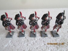 BRITAINS  SCOTS GUARDS  PIPERS  X  5  unboxed   see des