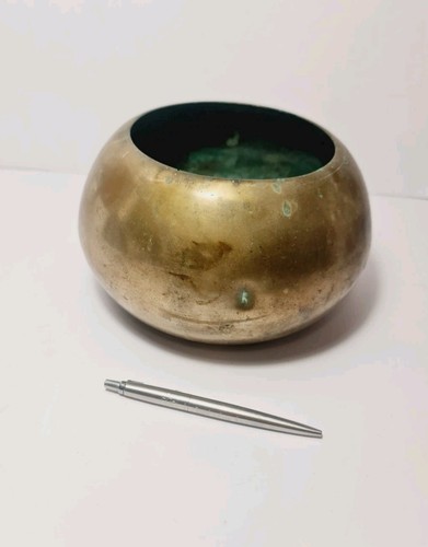 Vintage round brass - vintage,
