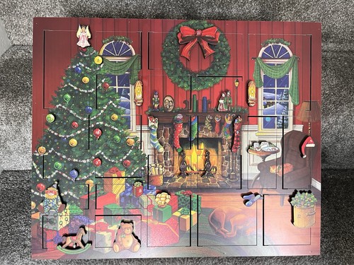 Wooden advent calendar box - wooden,