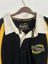 Vintage Magners League Rugby Shirt / Jersey - Black & Yellow - Size XXL
