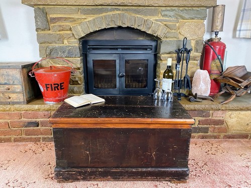 Old antique pine chest - old,