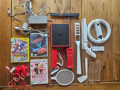 Nintendo wii red - red, console