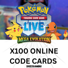 Pokemon Mega Evolution Live Online Code Cards X100