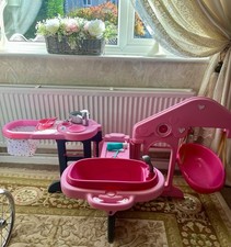Chad Valley Babies To Love Smoby Play Care Centre Pink Dolls Nursery Kitchen  