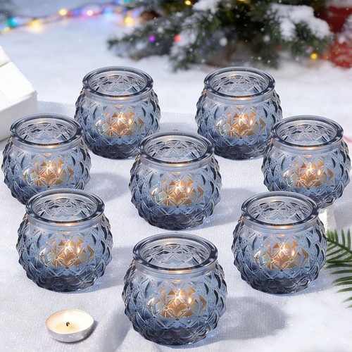 12pcs glass tea - glass, candle