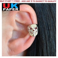 NEW SILVER SKULL CARTILAGE EAR