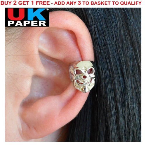 New silver skull - skull, cartilage